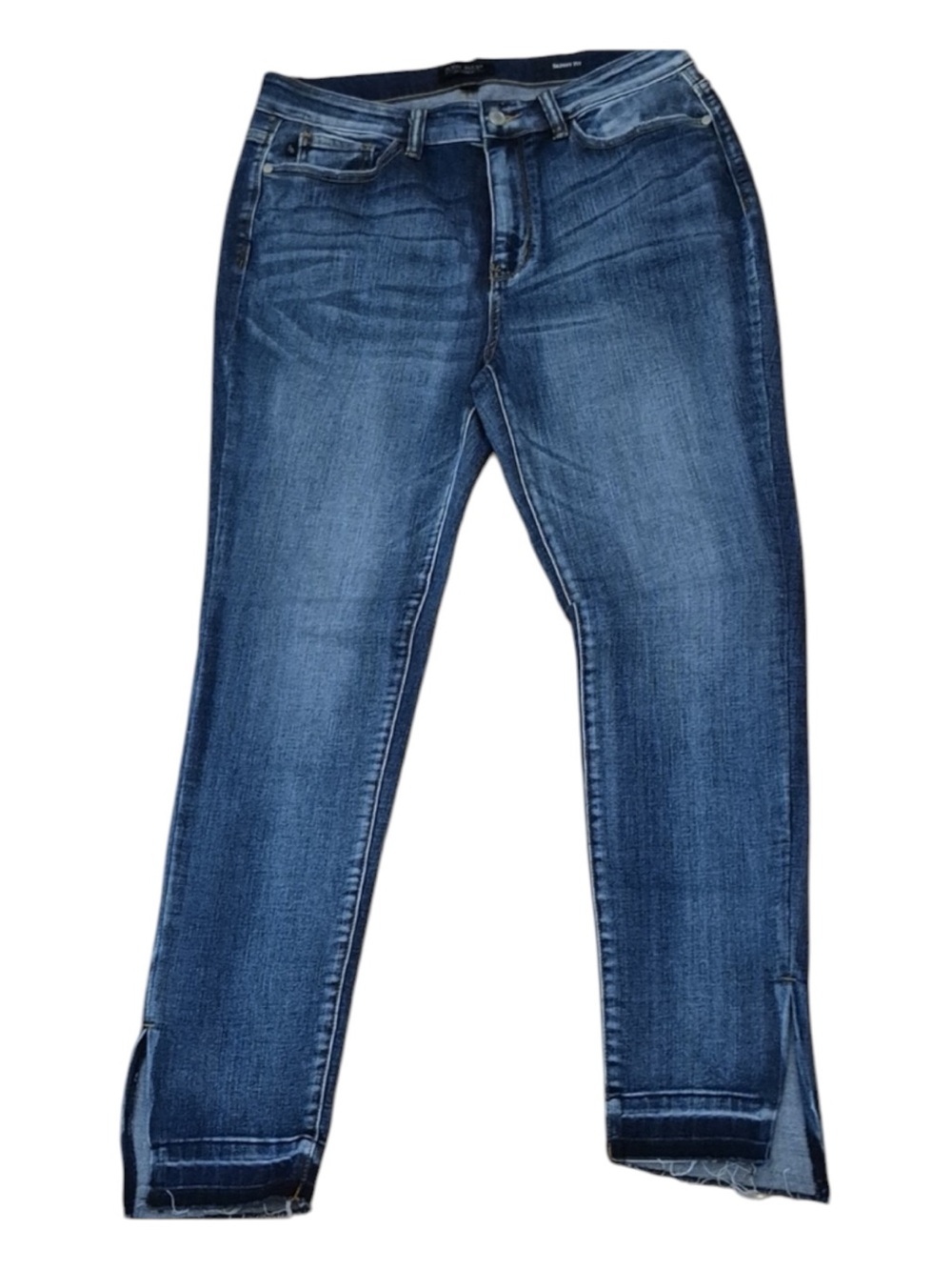 JUDY BLUE Skinny Fit Raw Hem Split Ankle Size 5/27 -- SUPER COMFY!!! - Picture 3 of 10